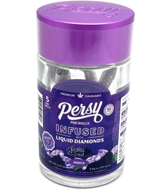 GRAPE APE PERSY LIQUID DIAMONDS INFUSED PRE-ROLLS
